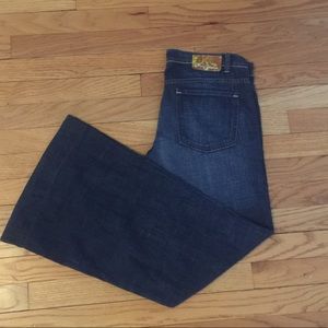 Dark wash wide leg DKNY jeans